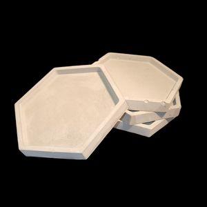 Rustic Hexagon Concrete Coasters